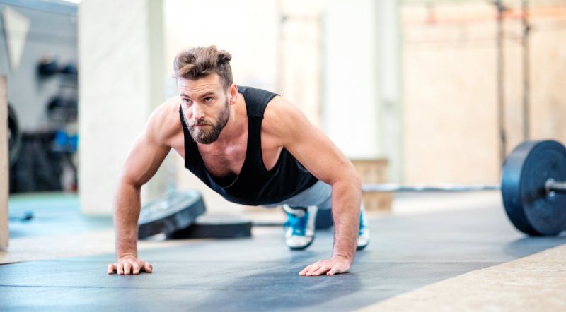 pushup-in-the-gym